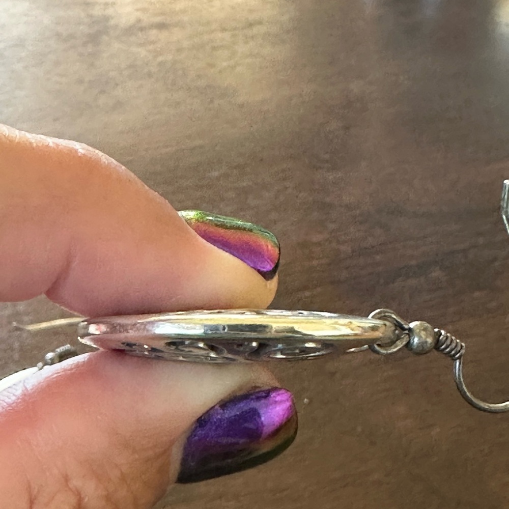 Brighton Elegant Silver Swirl Earrings - Picture 4 of 4